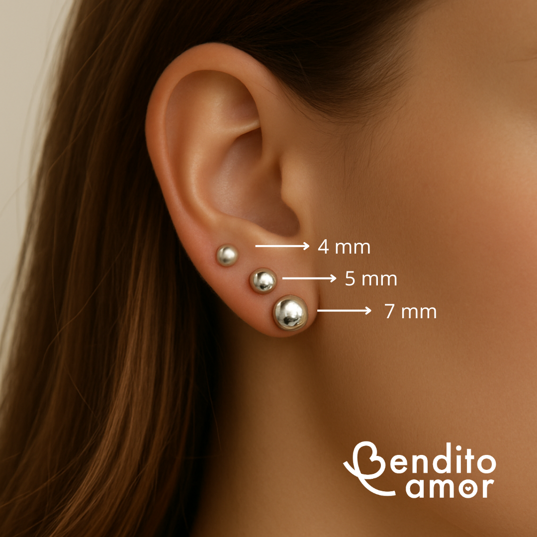 Aros redondos plata 925 distintas medidas