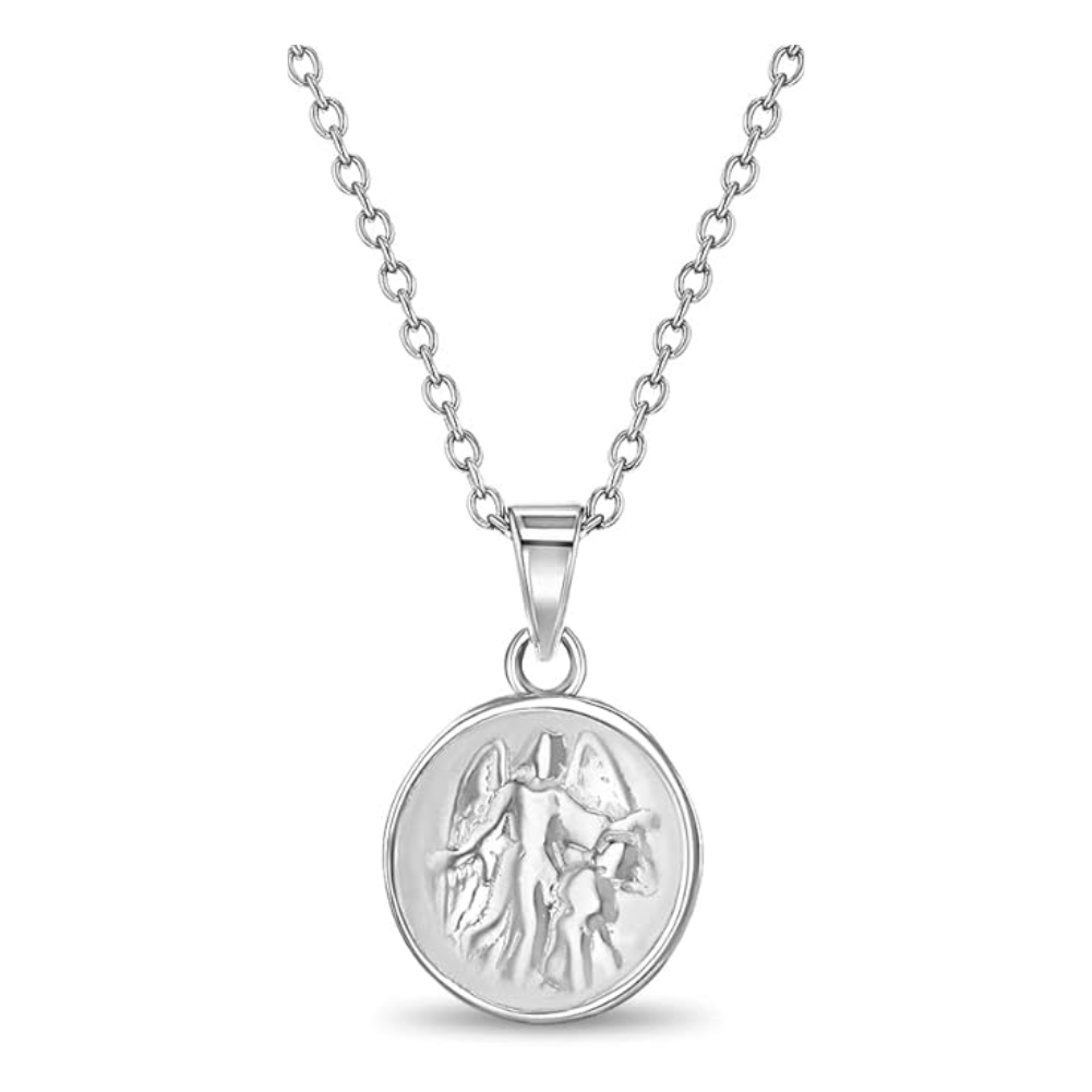 Ángel de la guarda plata 925 exclusiva 40 cm
