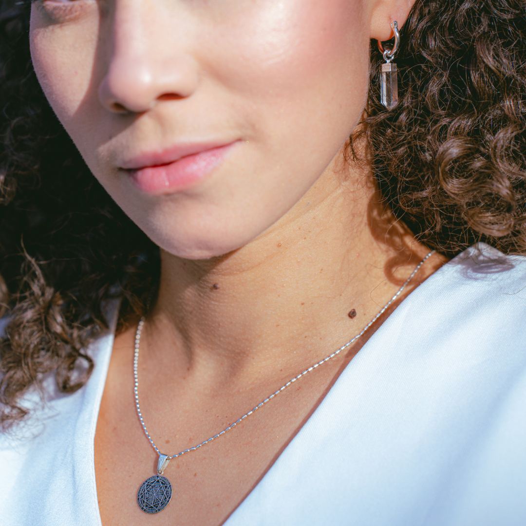 Argollas Cuarzo Cristal 17 mm Par