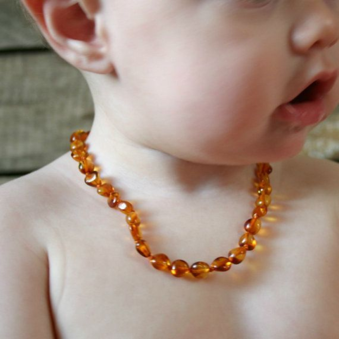 Collar ámbar báltico bebé 36 cm certificado
