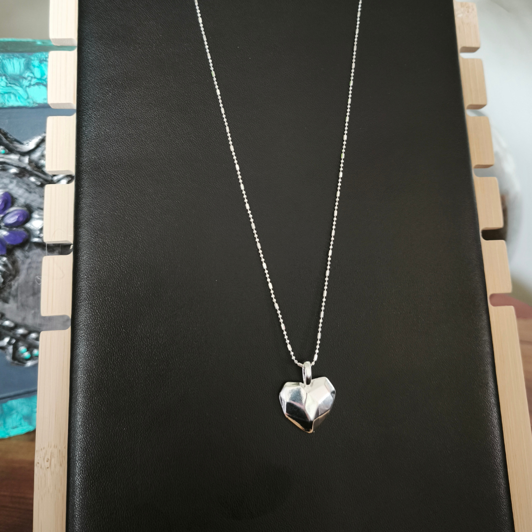 Collar mi corazón de plata