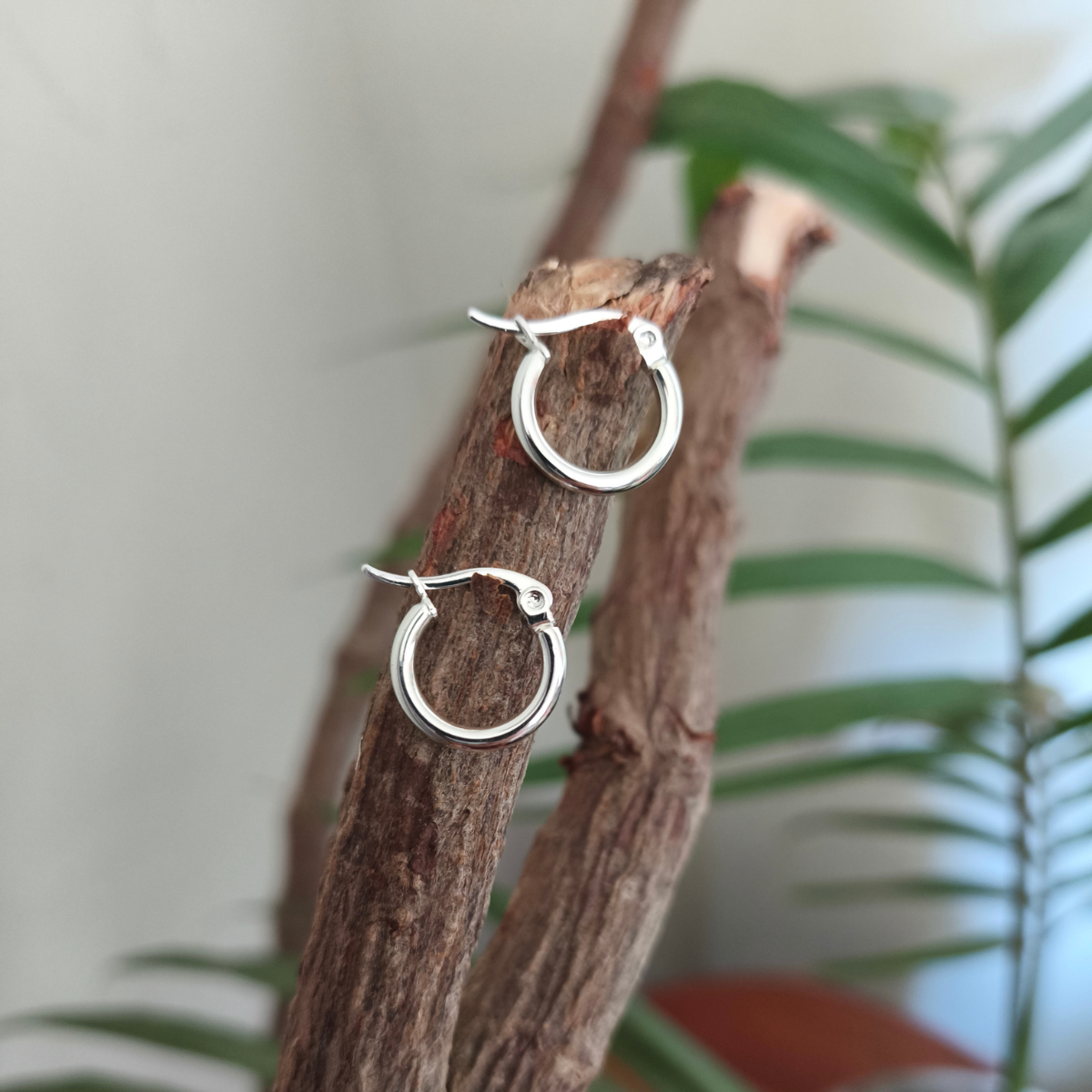 Argollas de plata 15mm (apertura y cierre fácil)