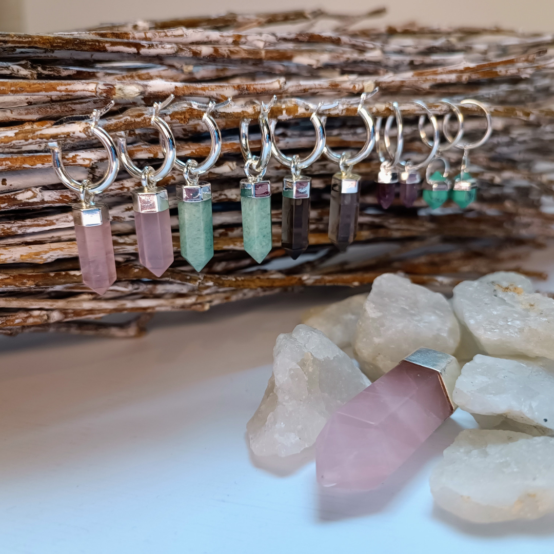 Argollas Ágata Café 17 mm Par