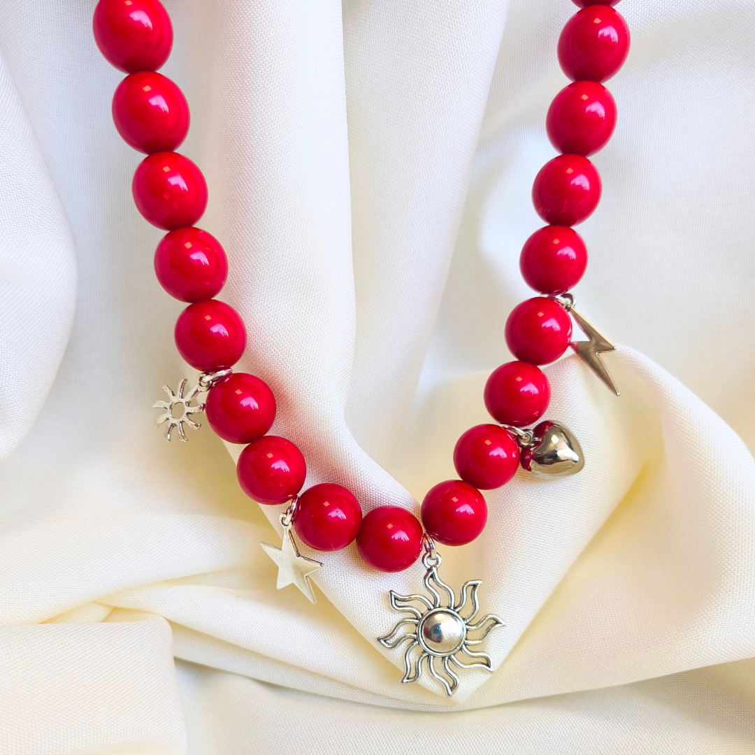 Maxi Collar Rojo Zapallar