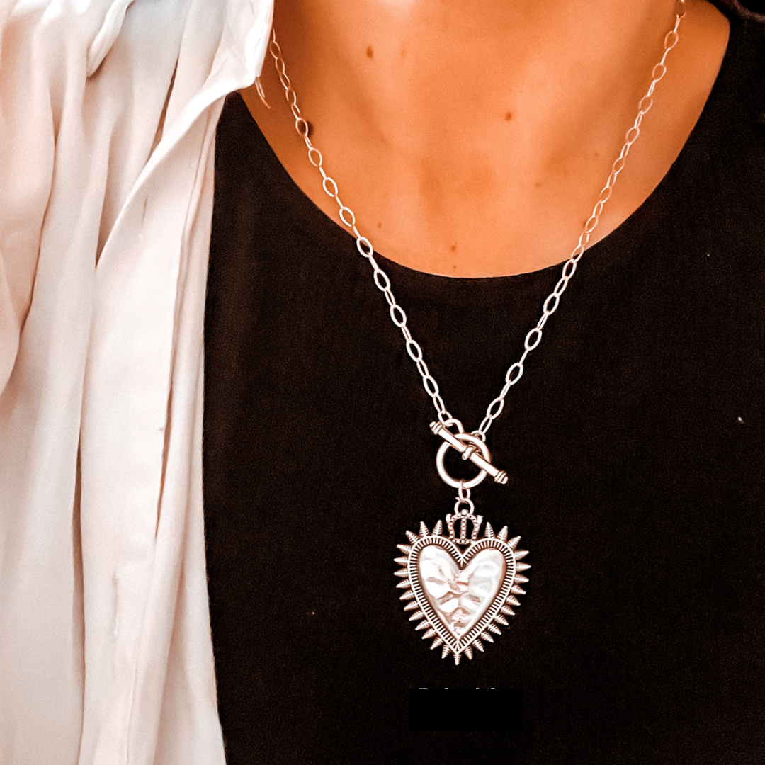 Collar Catalina corazón detente Charm 45 cm
