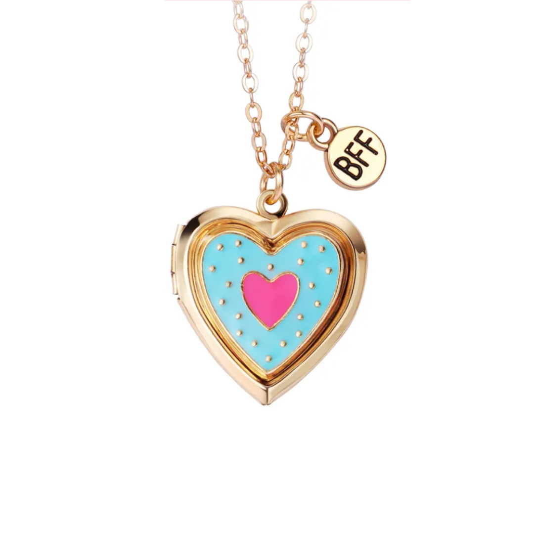 Relicario Corazón para Niña Bañado en Oro