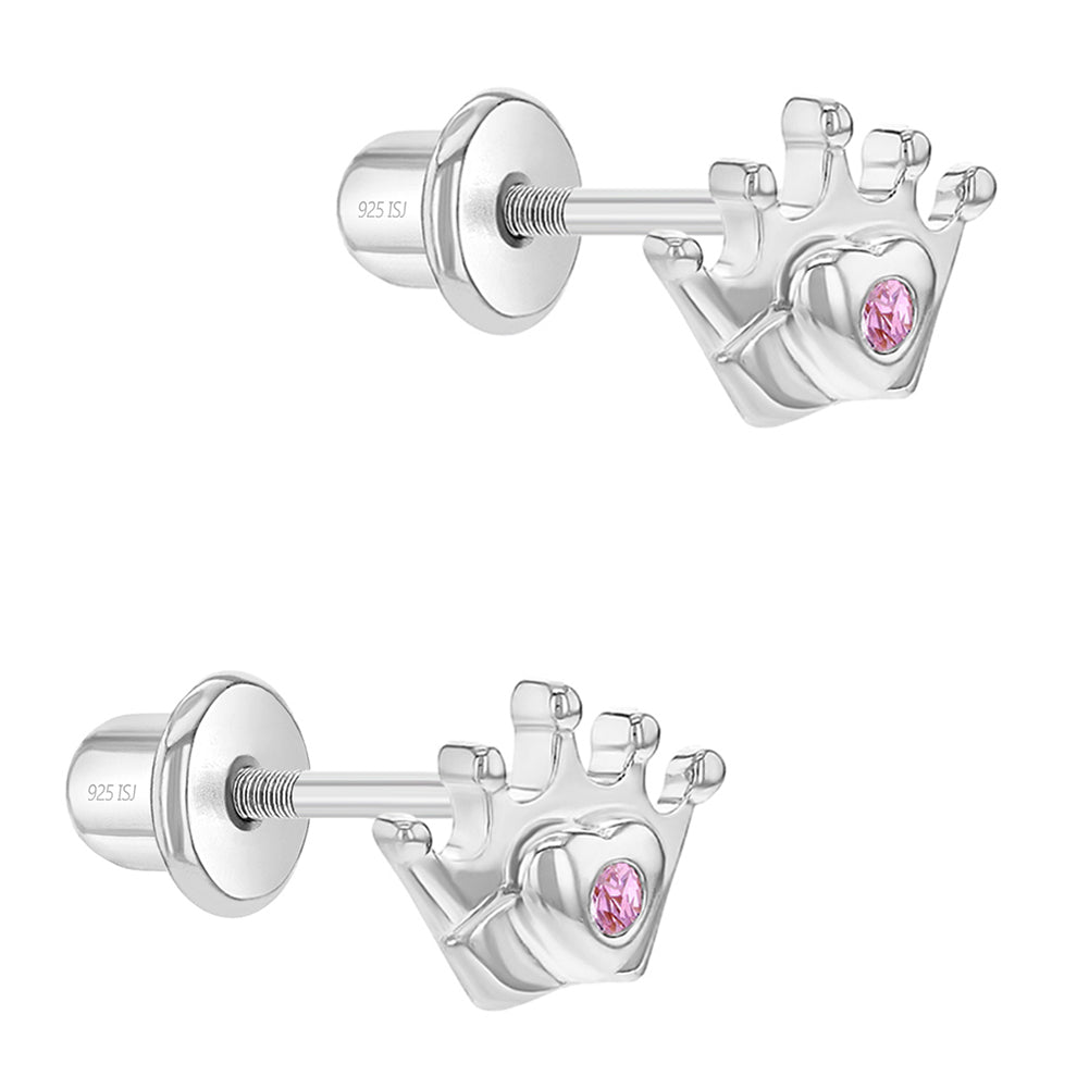 Aros "Mi Princesa" plata 925 y circones