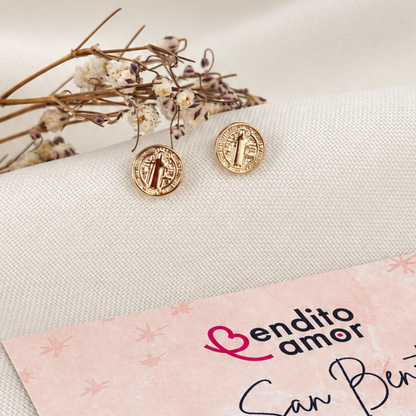 Aros San Benito Bañados en Oro 18k – hipoalergénicos, en 8 y 11 mm