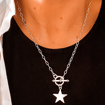 Collar Estrella Acero Inoxidable