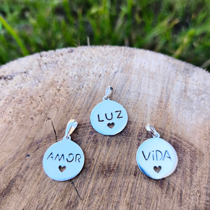 Collar de intenciones Amor- Luz- Vida + inicial