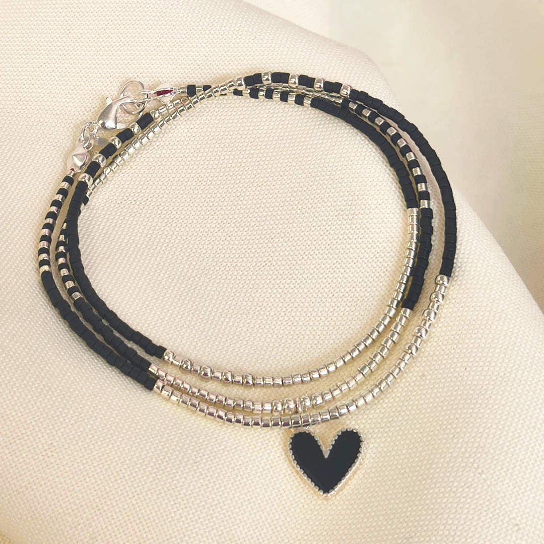 Maxi Pulsera Amor propio- corazón plata