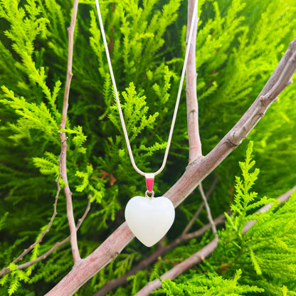 Cadena corazón piedra