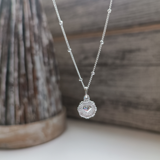 Cadena de plata amor 40- 45 cm ajustable