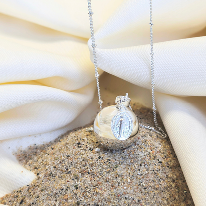 Cadena llamador de Ángeles Virgen de la medalla milagrosa