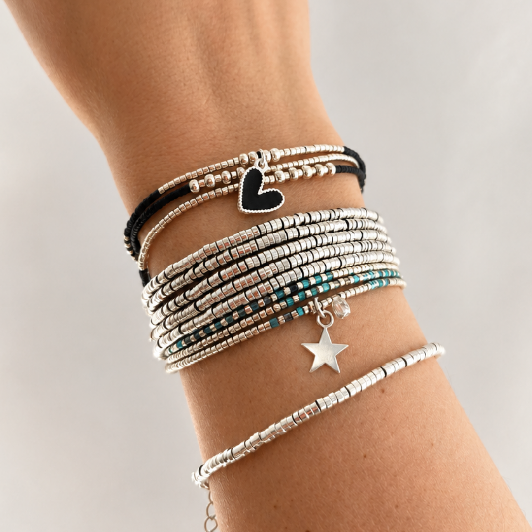 Maxi Pulsera Amor propio- corazón plata