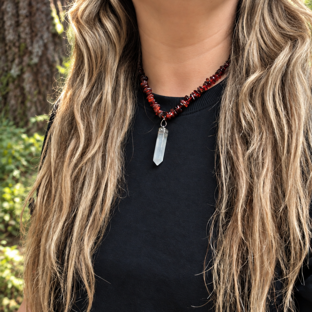 Collar de Ámbar Báltico con Piedra Natural 48 cm