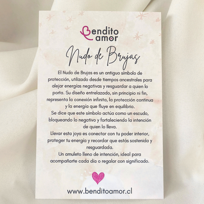 Aros plata nudo de bruja