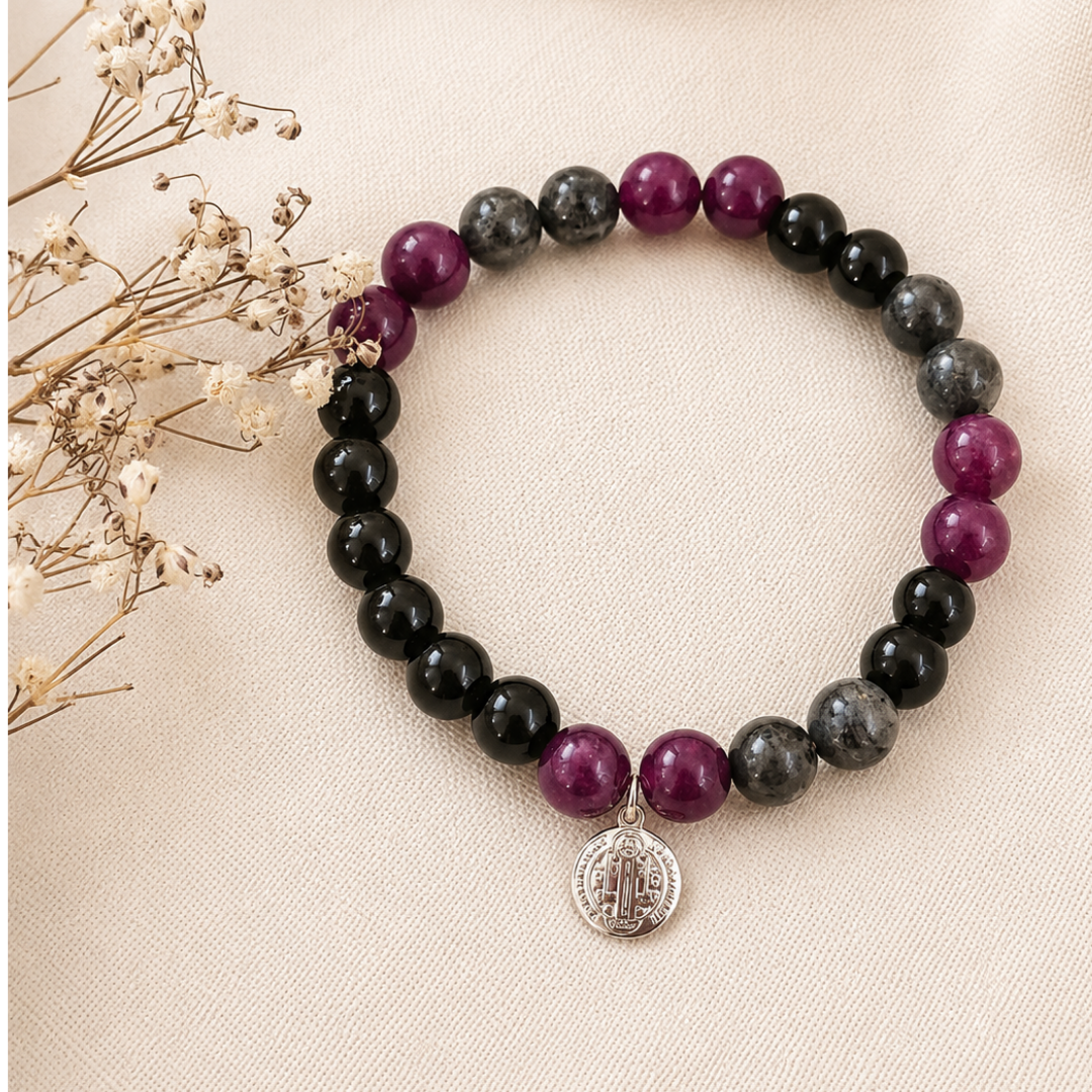Pulsera femenina Onix y Agata San Benito