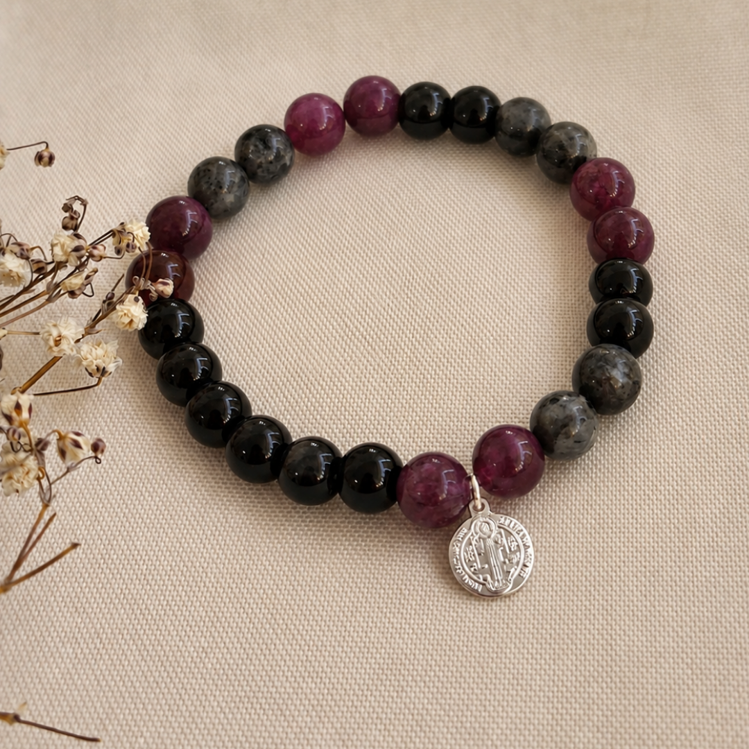 Pulsera femenina Onix y Agata San Benito