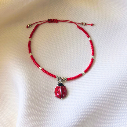 Pulsera roja Chinita de la suerte