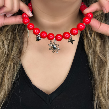 Maxi Collar Rojo Zapallar