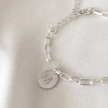 Pulsera plata Bendito amor personalizada