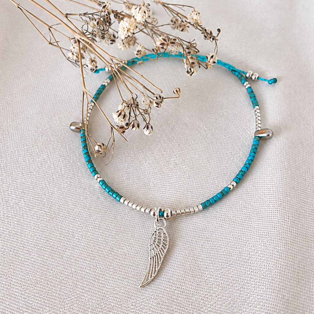 Pulsera amazonas y turquesa amor