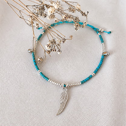 Pulsera amazonas y turquesa amor