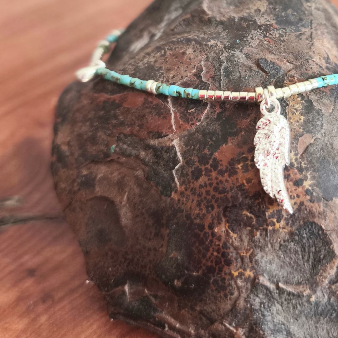 Pulsera amazonas y turquesa amor