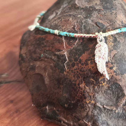 Pulsera amazonas y turquesa amor
