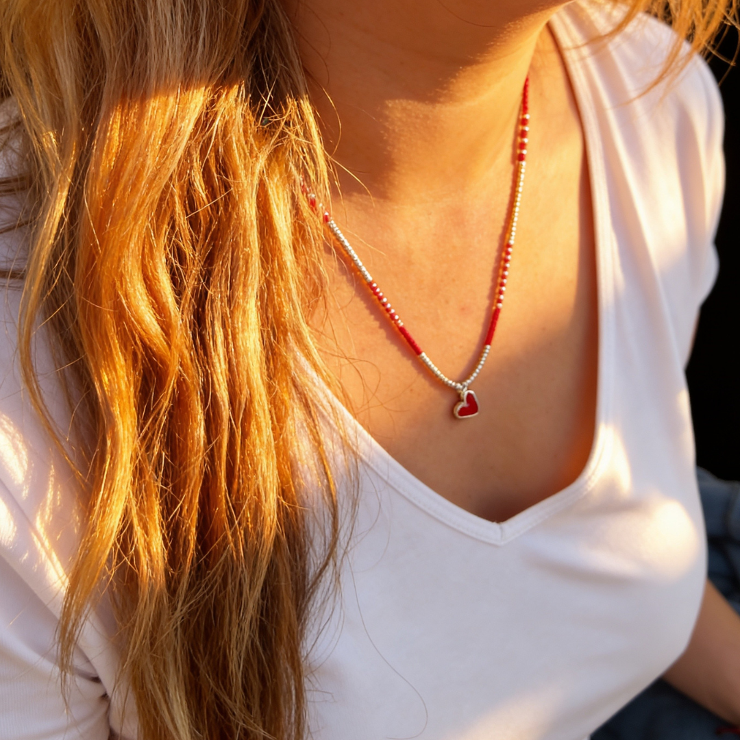 Maxi Pulsera Amor propio- corazón plata