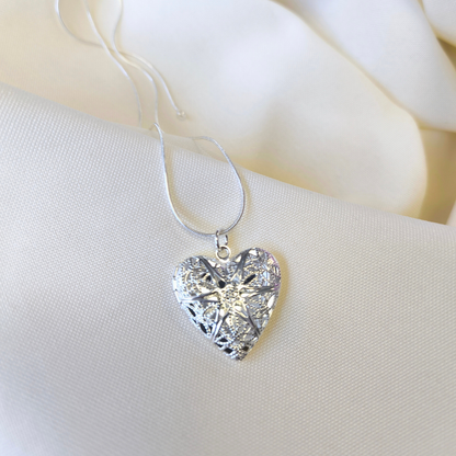 Relicario cofre corazón Bendito amor/ incluye foto