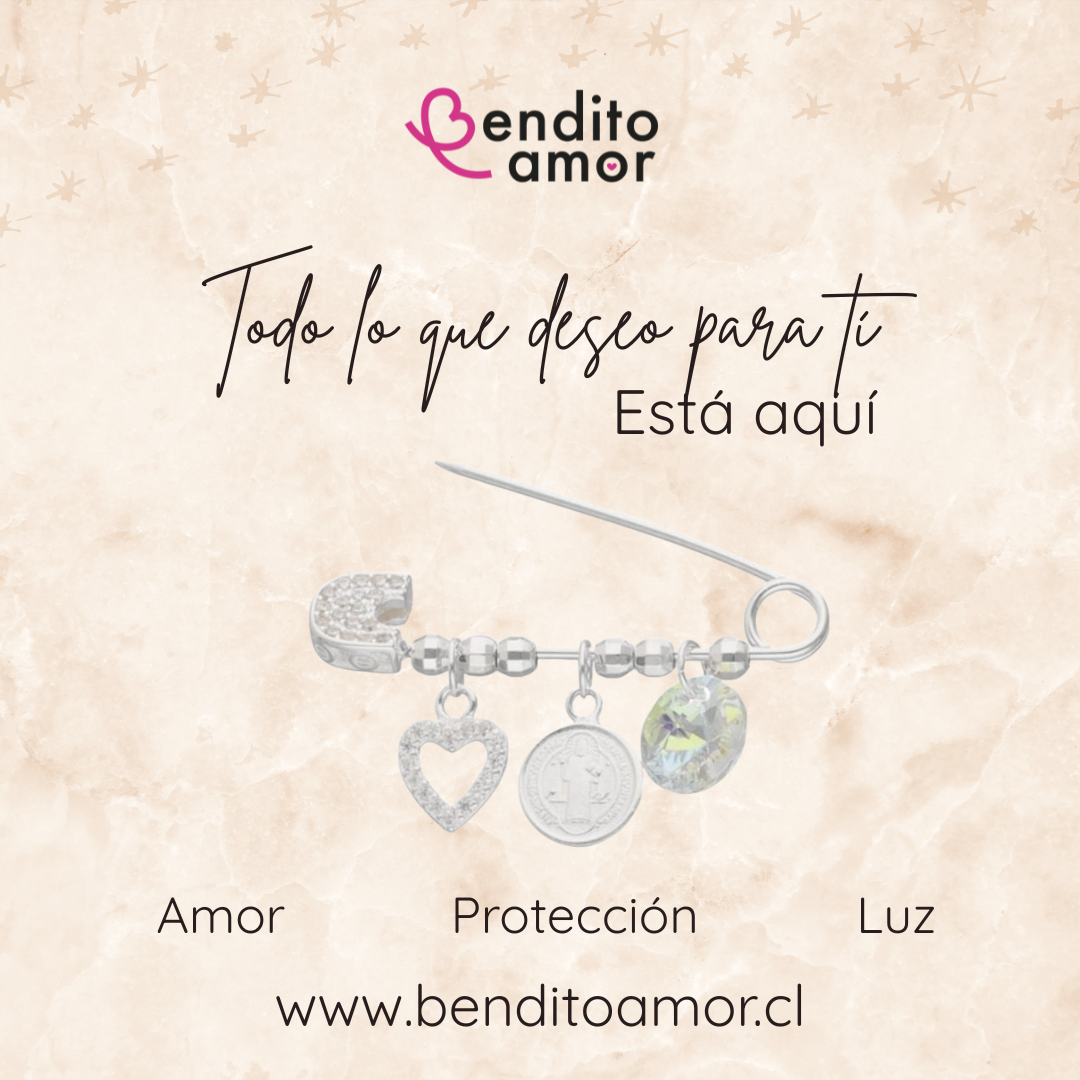 Prendedor de Protección – Amor, Luz y Resguardo para los Más Pequeños