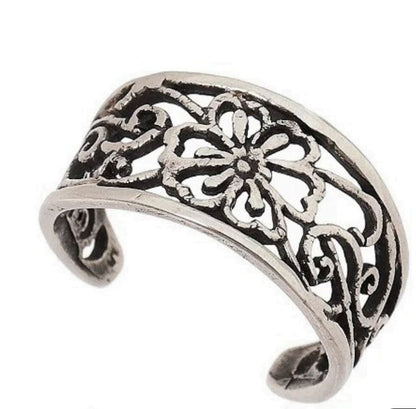 Anillo ajustable flores y alegria