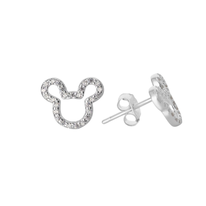 Aros Minnie con Circones Plata 925 ✨