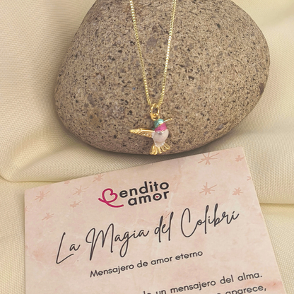 Collar Colibrí colores y esperanza