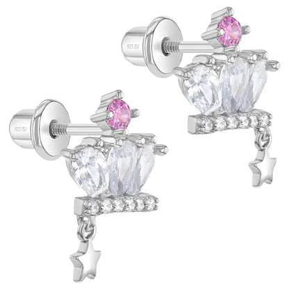 Aros de corona mix de piedras y con estrella colgante
