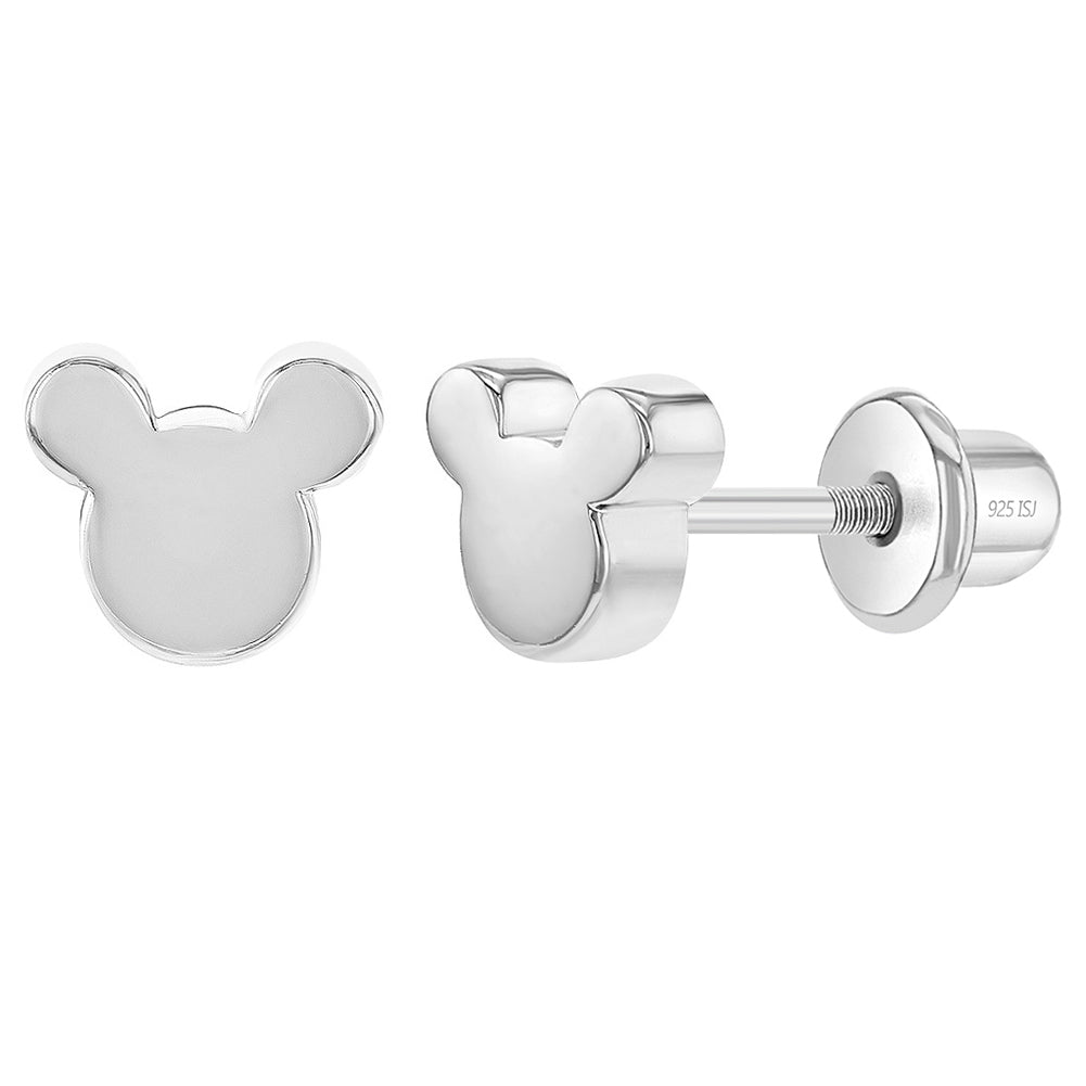Aros Minnie plata 925 para bebes y niñas
