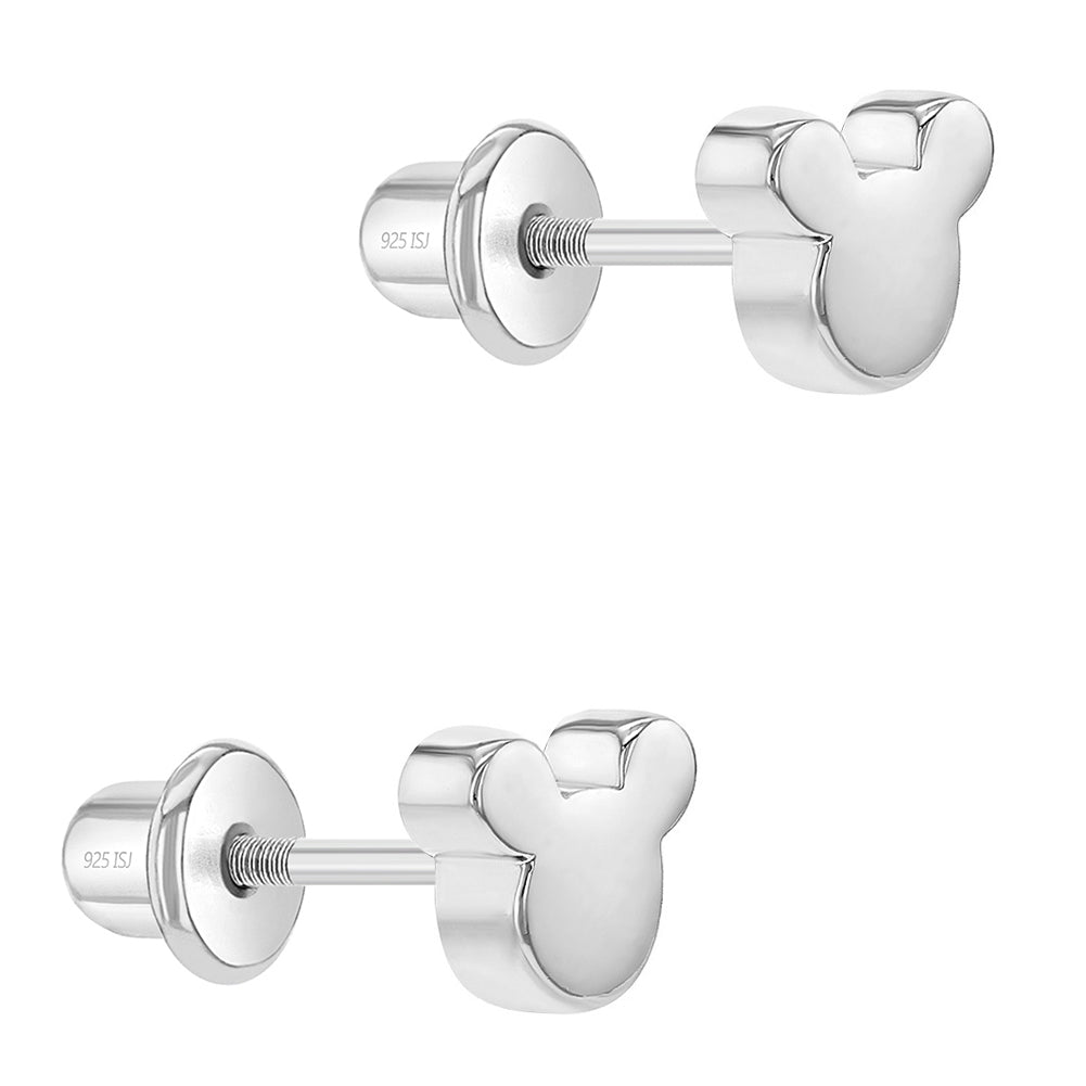 Aros Minnie plata 925 para bebes y niñas