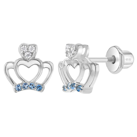 Aros doble corona de princesa para niñas