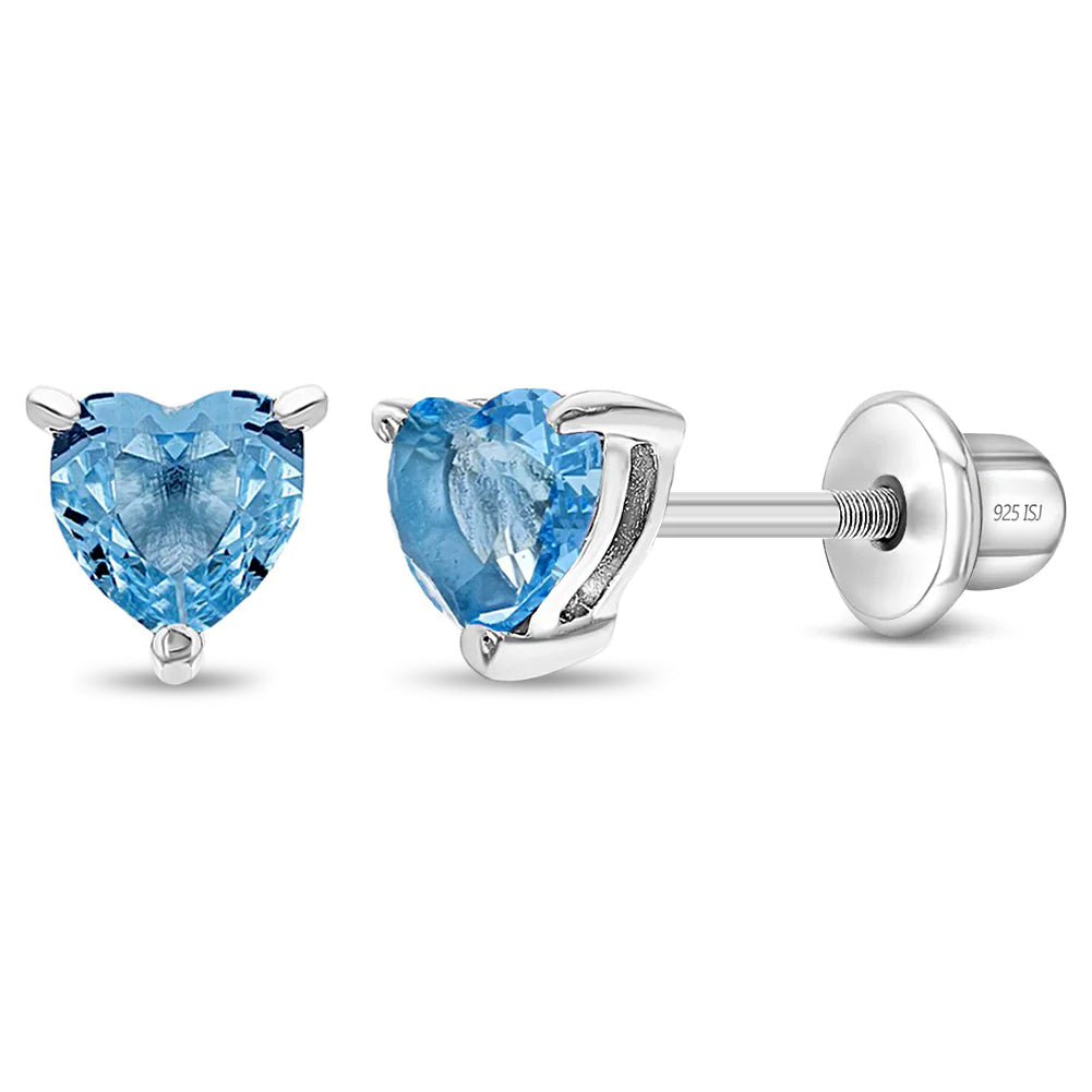 Aros de corazón en plata 925 con circón – Joya fina certificada