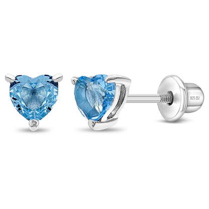 Aros de corazón en plata 925 con circón – Joya fina certificada