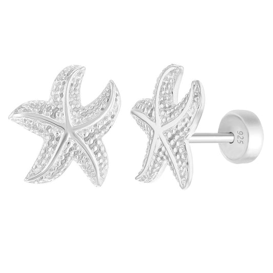 Aros de estrella de mar para bebes niñas y adolescentes