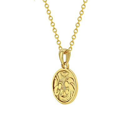 Collar con medalla del angel guardian para niñas y adolescentes