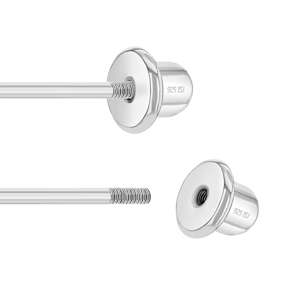 Tornillos de plata 925 con cierre de rosca