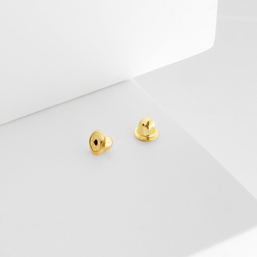 Tornillos de oro amarillo de 14K con cierre de rosca